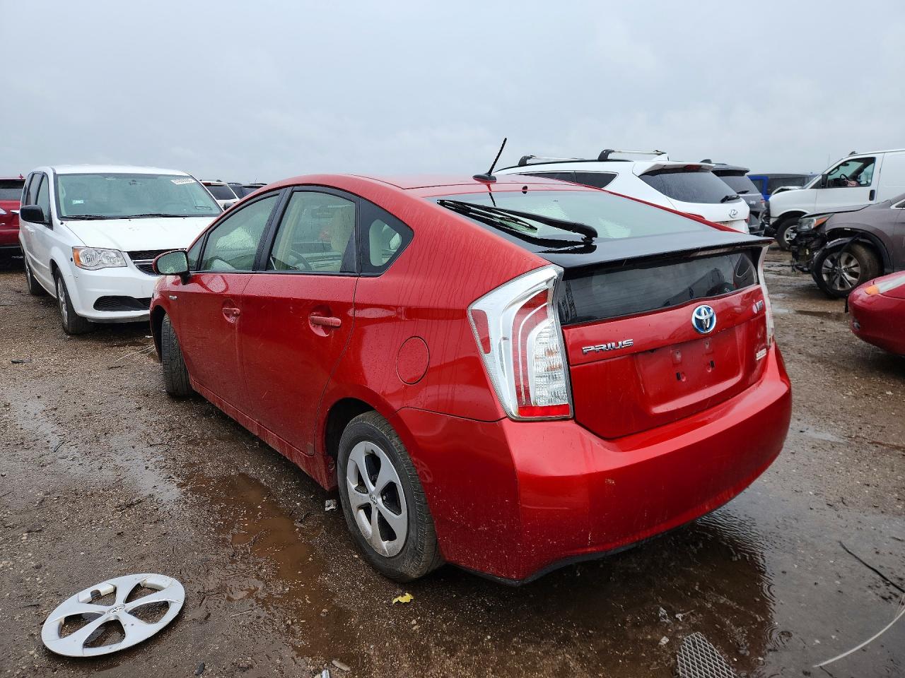 2012 Toyota Prius Three Red vin: JTDKN3DUXC5412913