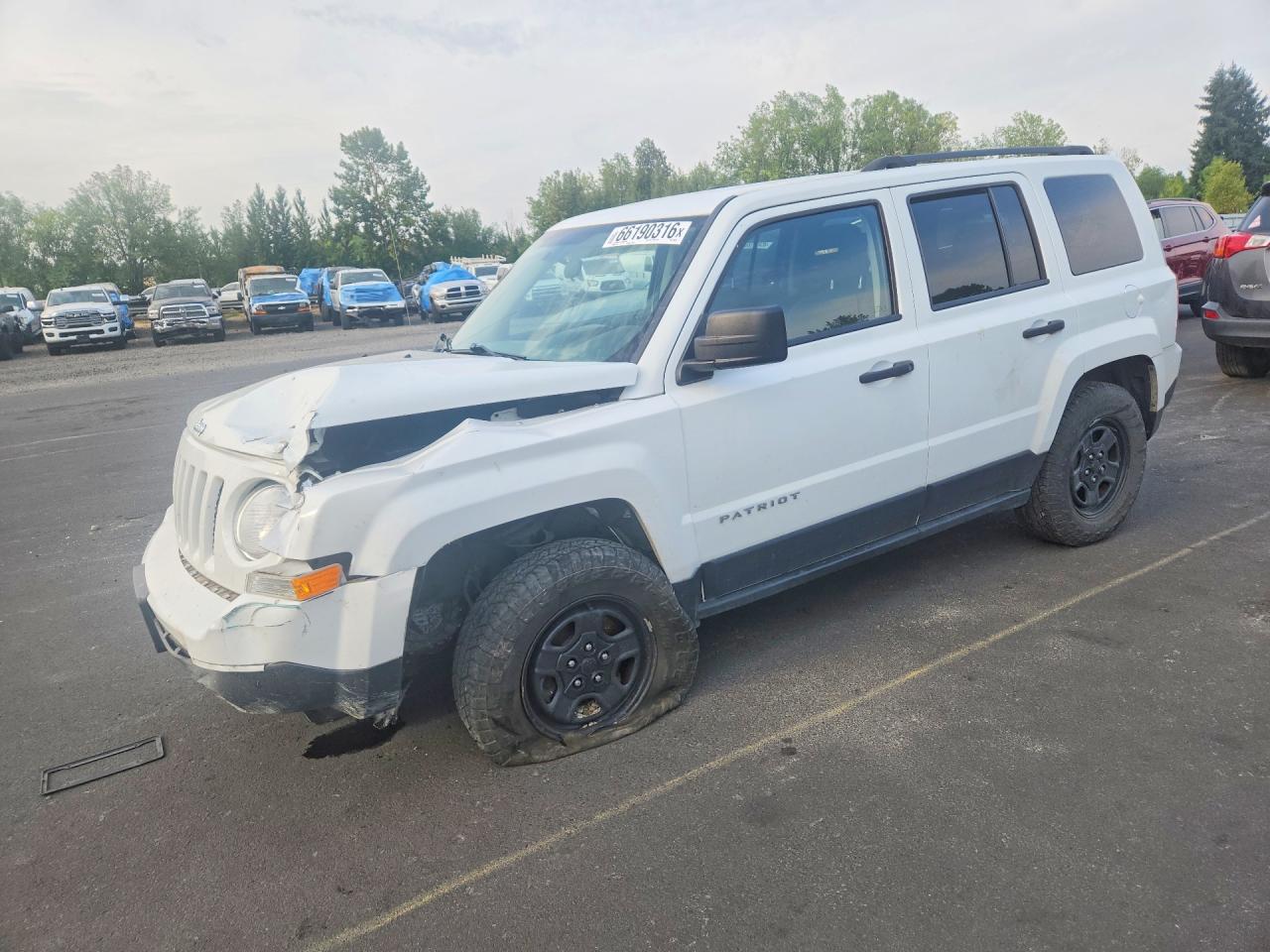 2015 Jeep Patriot Sport Белый vin: 1C4NJRBB1FD324758