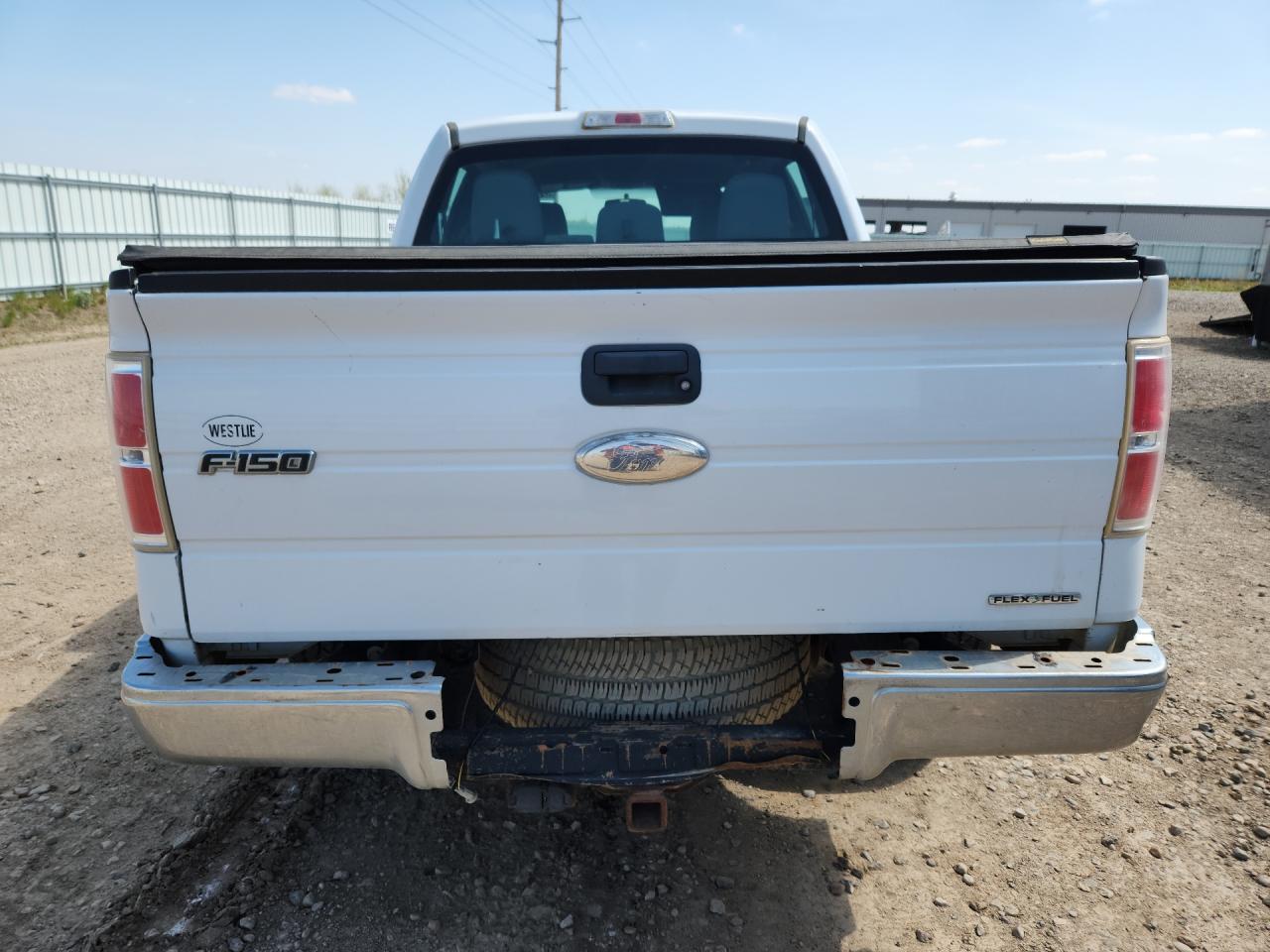 2011 Ford F150 Supercrew White vin: 1FTFW1EF8BFD31209 Damage: Tailgate, Dent(S) W/ Paint Dmg, 1/8 To 1/2 Inch