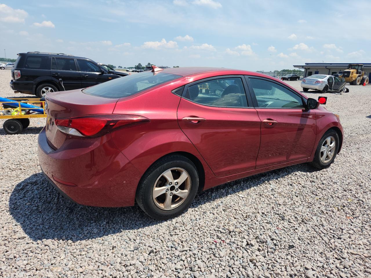 2014 Hyundai Elantra Se Burgundy vin: 5NPDH4AE2EH543081