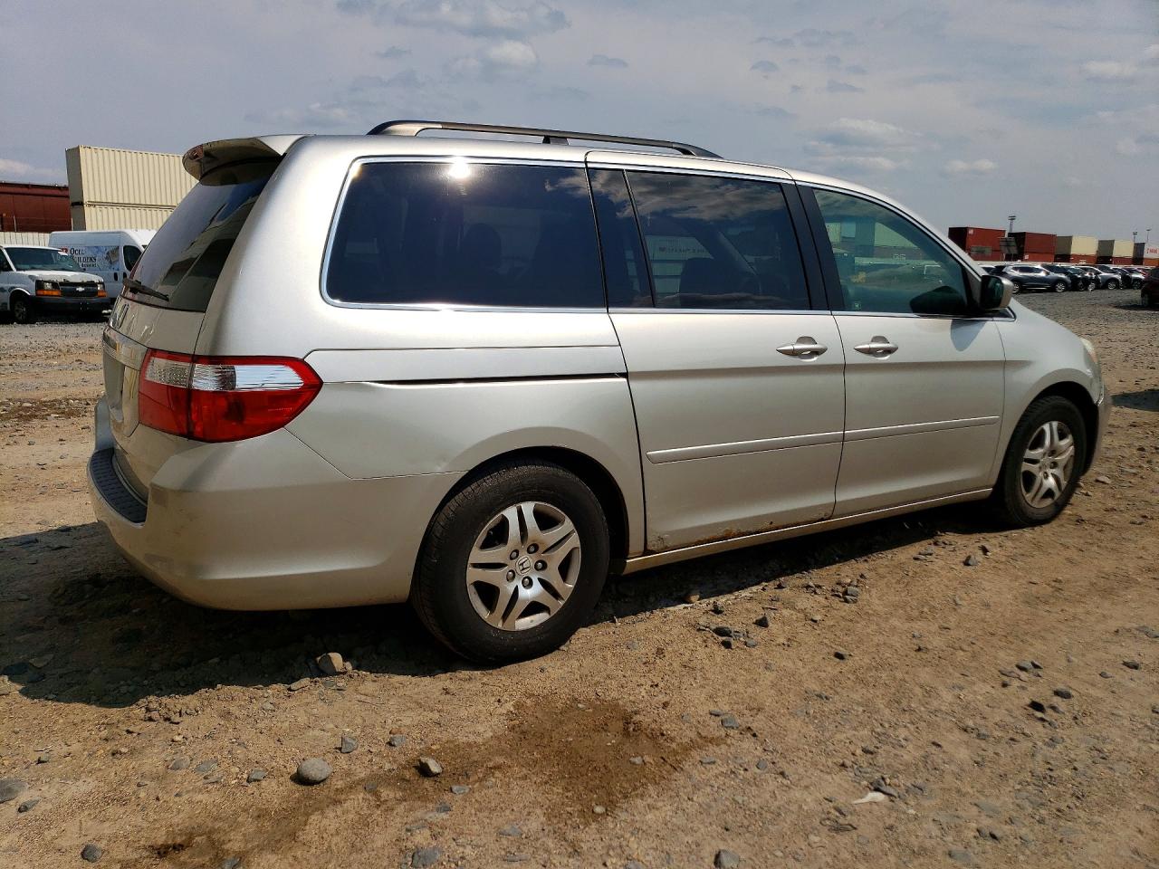 2007 Honda Odyssey Exl Silver vin: 5FNRL38657B123166