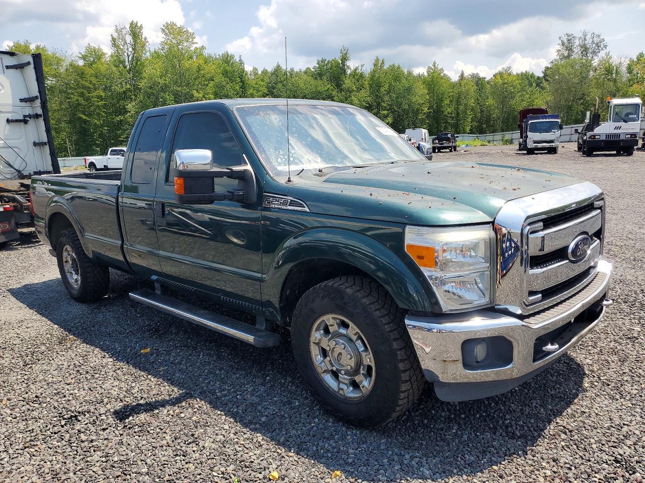 2012 Ford F250 Super Duty Green vin: 1FT7X2A6XCEA95845