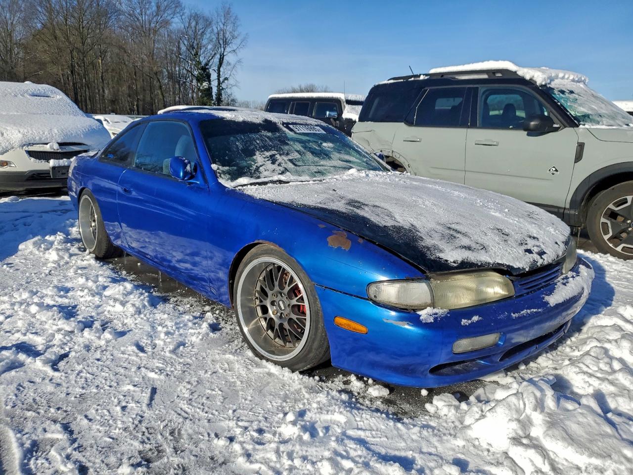1995 Nissan 240sx Base Blue vin: JN1AS44D4SW009337