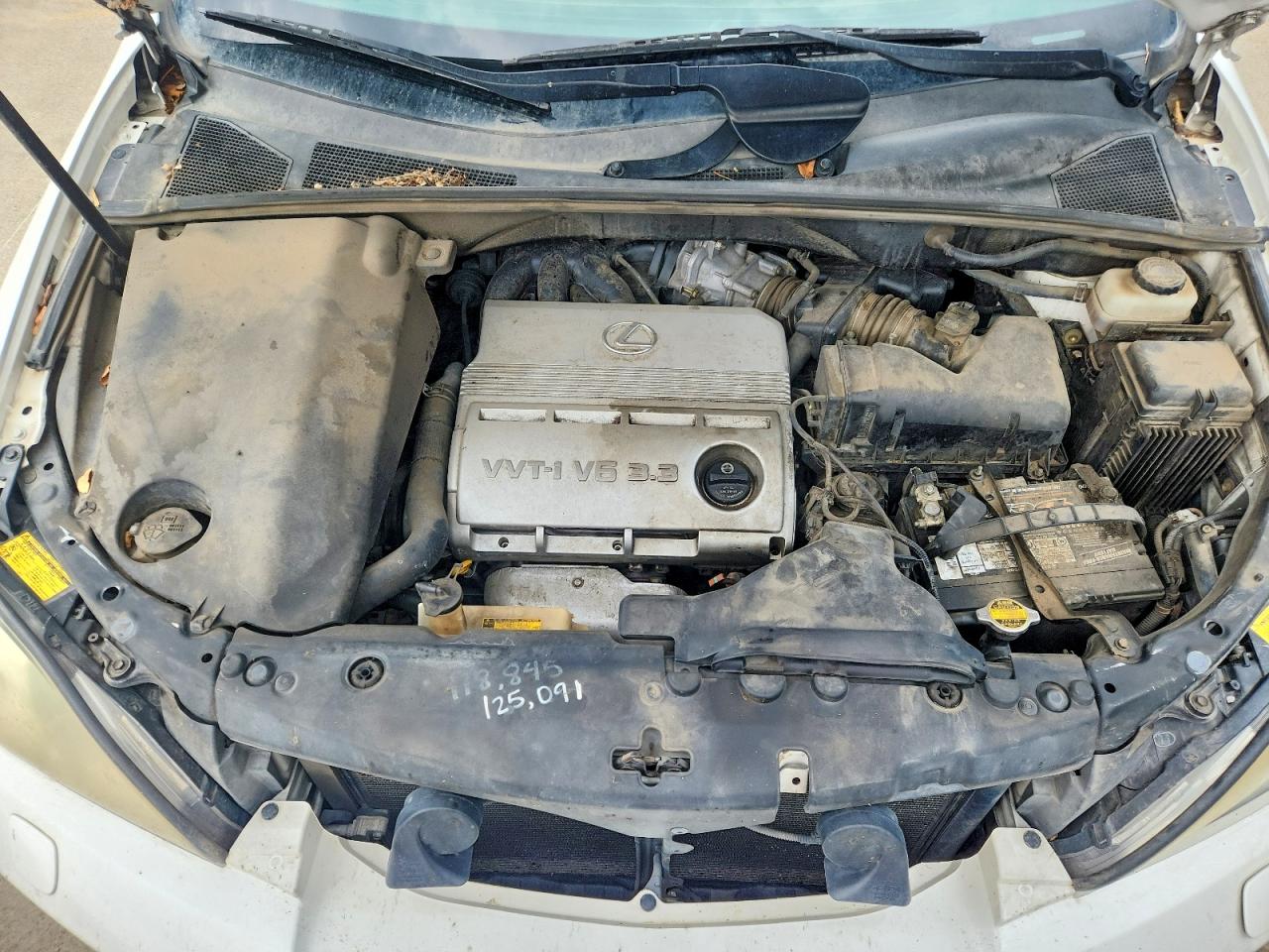 2004 Lexus Rx 330 White vin: JTJHA31U840065166