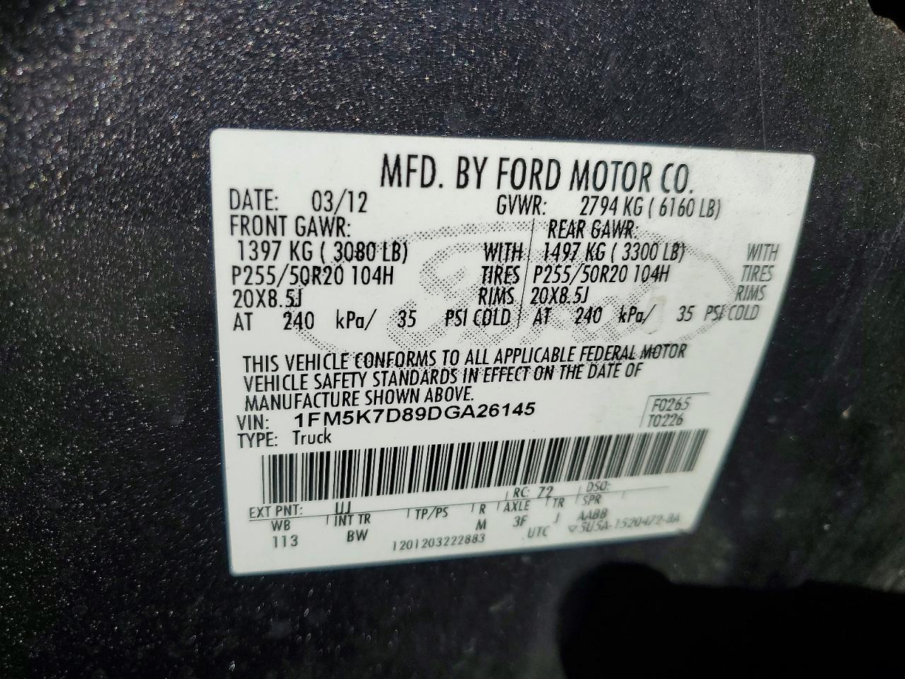 2013 Ford Explorer Xlt Gray vin: 1FM5K7D89DGA26145