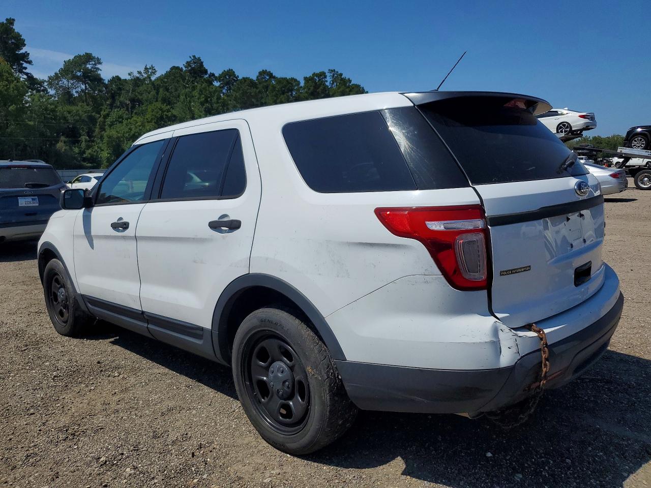 2014 Ford Explorer Police Interceptor White vin: 1FM5K8AR8EGA60243