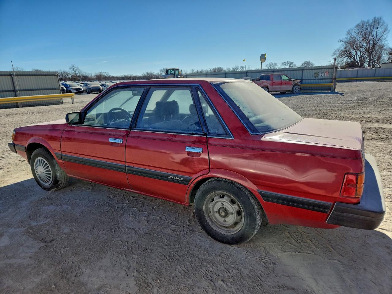 1991 Subaru Loyale Red vin: JF1AC4228MC206100