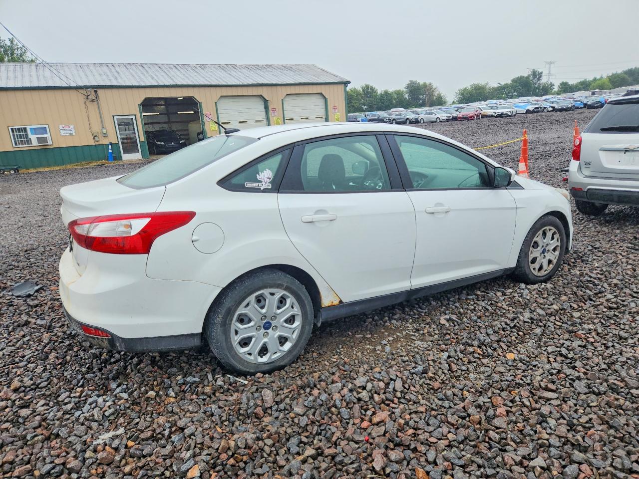 2012 Ford Focus Se White vin: 1FAHP3F21CL289276