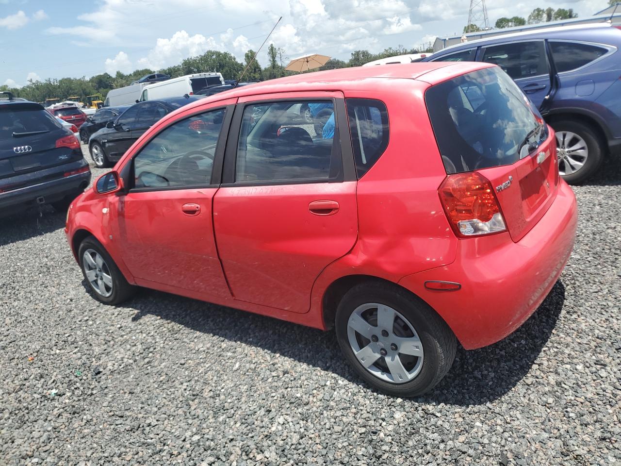 2008 Chevrolet Aveo Base Red vin: KL1TD666X8B255424