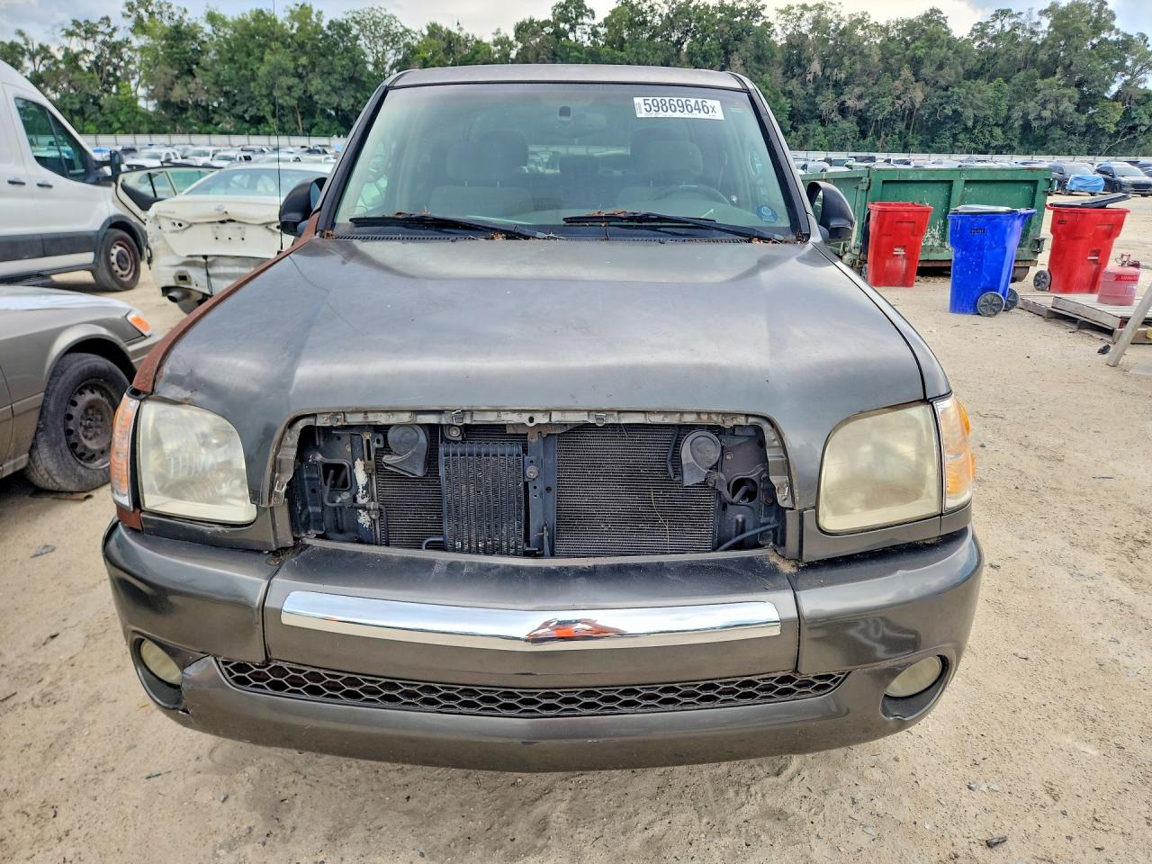 2004 Toyota Tundra Double Cab Sr5 Gray vin: 5TBET34174S440083