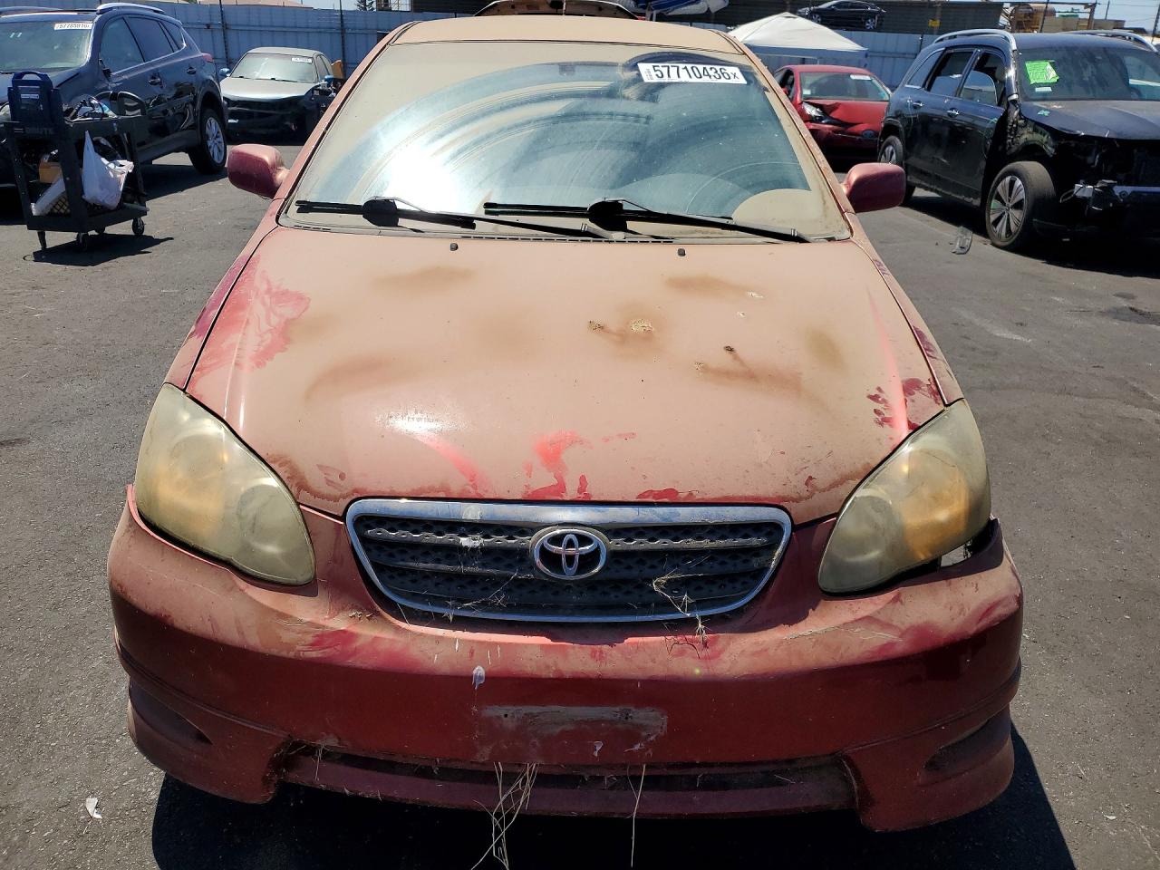 2008 Toyota Corolla S Красный vin: 1NXBR32E68Z967155