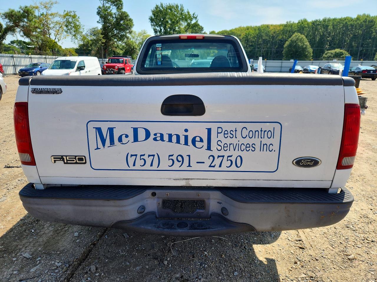 2003 Ford F150 White vin: 1FTRF17233NB08266