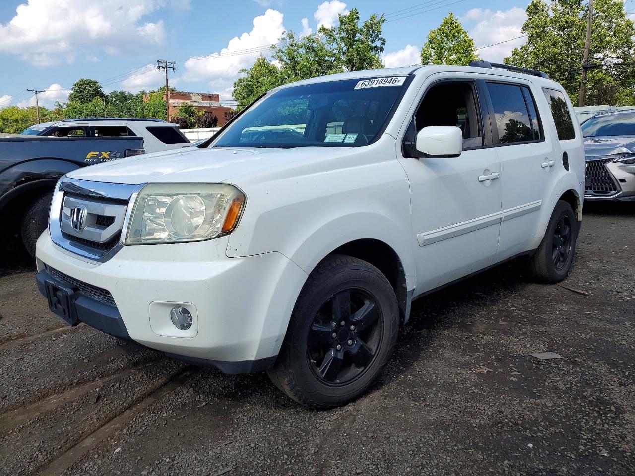 2009 Honda Pilot Exl White vin: 5FNYF48619B012609