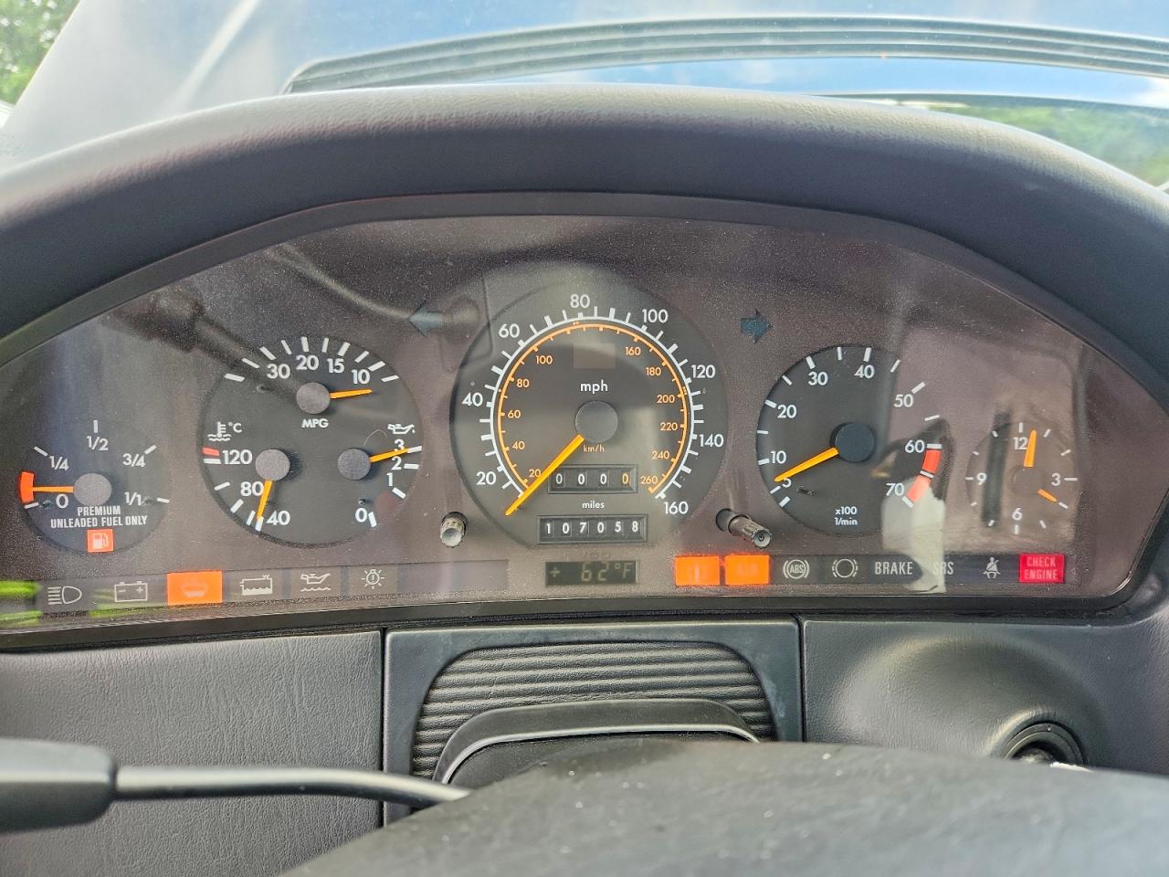 1993 Mercedes-benz 600 Sel Black vin: WDBGA57E2PA103644