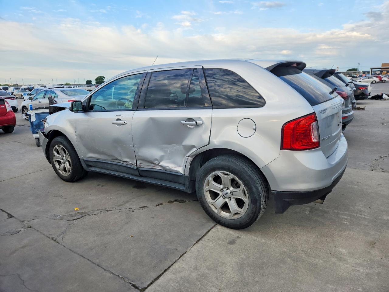2013 Ford Edge Sel Silver vin: 2FMDK3J98DBA13878