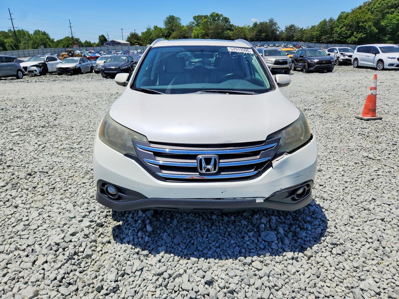 2013 Honda Cr-v Exl White vin: 5J6RM3H7XDL016820