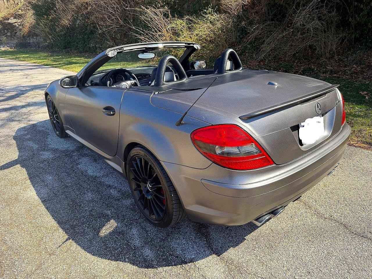 2007 Mercedes-benz Slk 55 Amg Gray vin: WDBWK73F97F160526