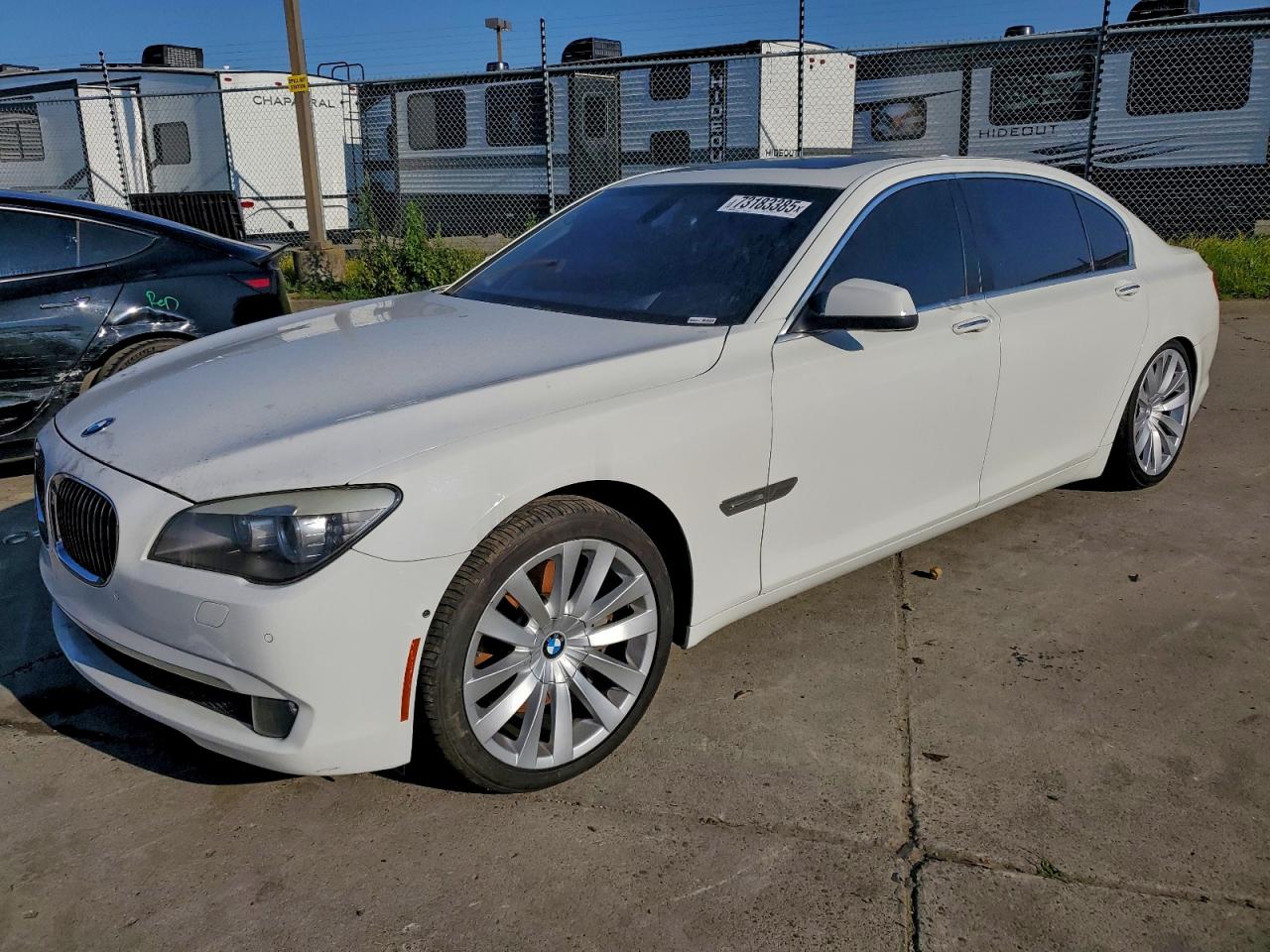 2011 Bmw 750 Li White vin: WBAKX8C52BC198217