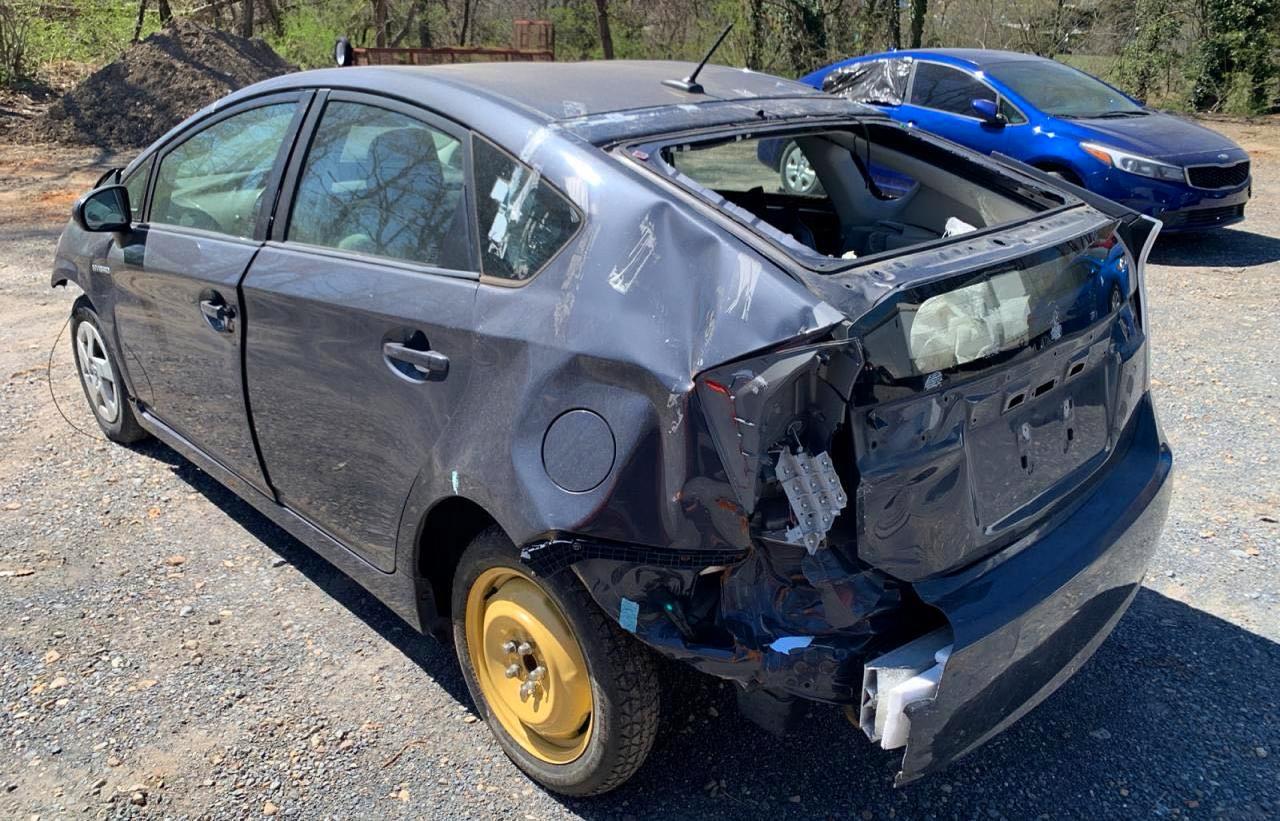 2010 Toyota Prius Iii Gray vin: JTDKN3DU7A1004986