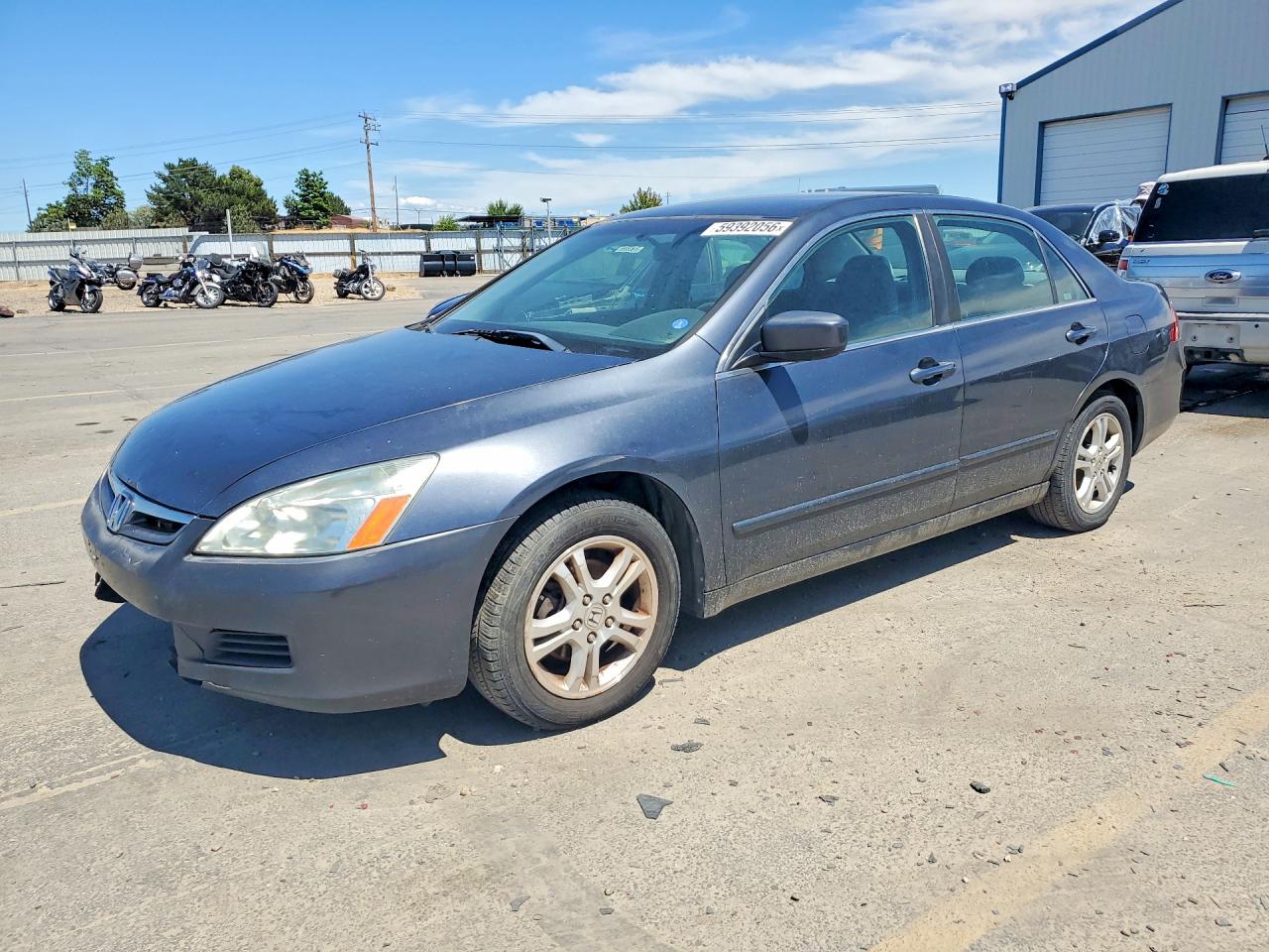 2007 Honda Accord Se Gray vin: 1HGCM56307A216422