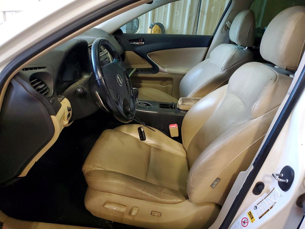2008 Lexus Is 250 White vin: JTHBK262685080537