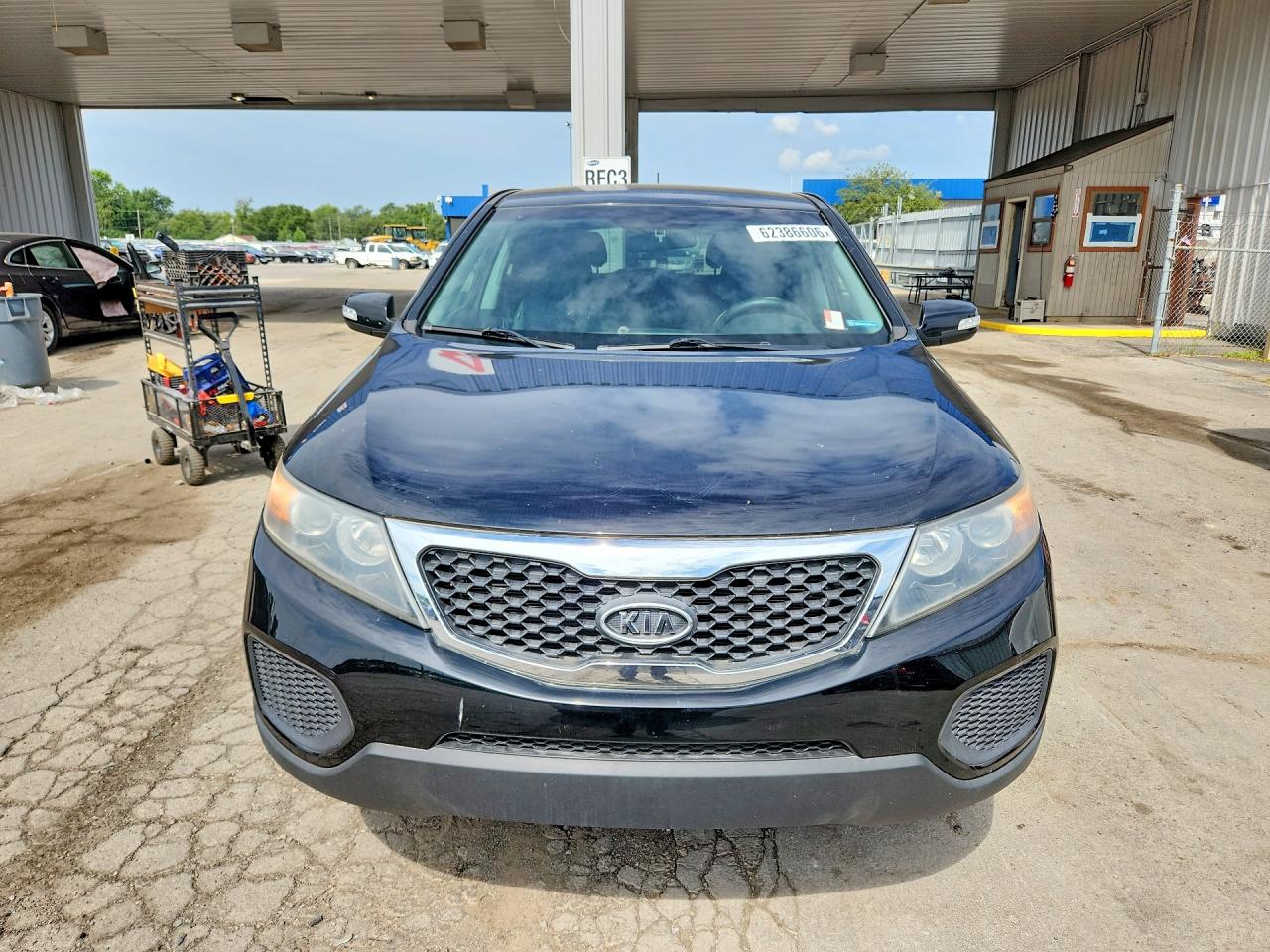 2012 Kia Sorento Lx Black vin: 5XYKT3A19CG261053