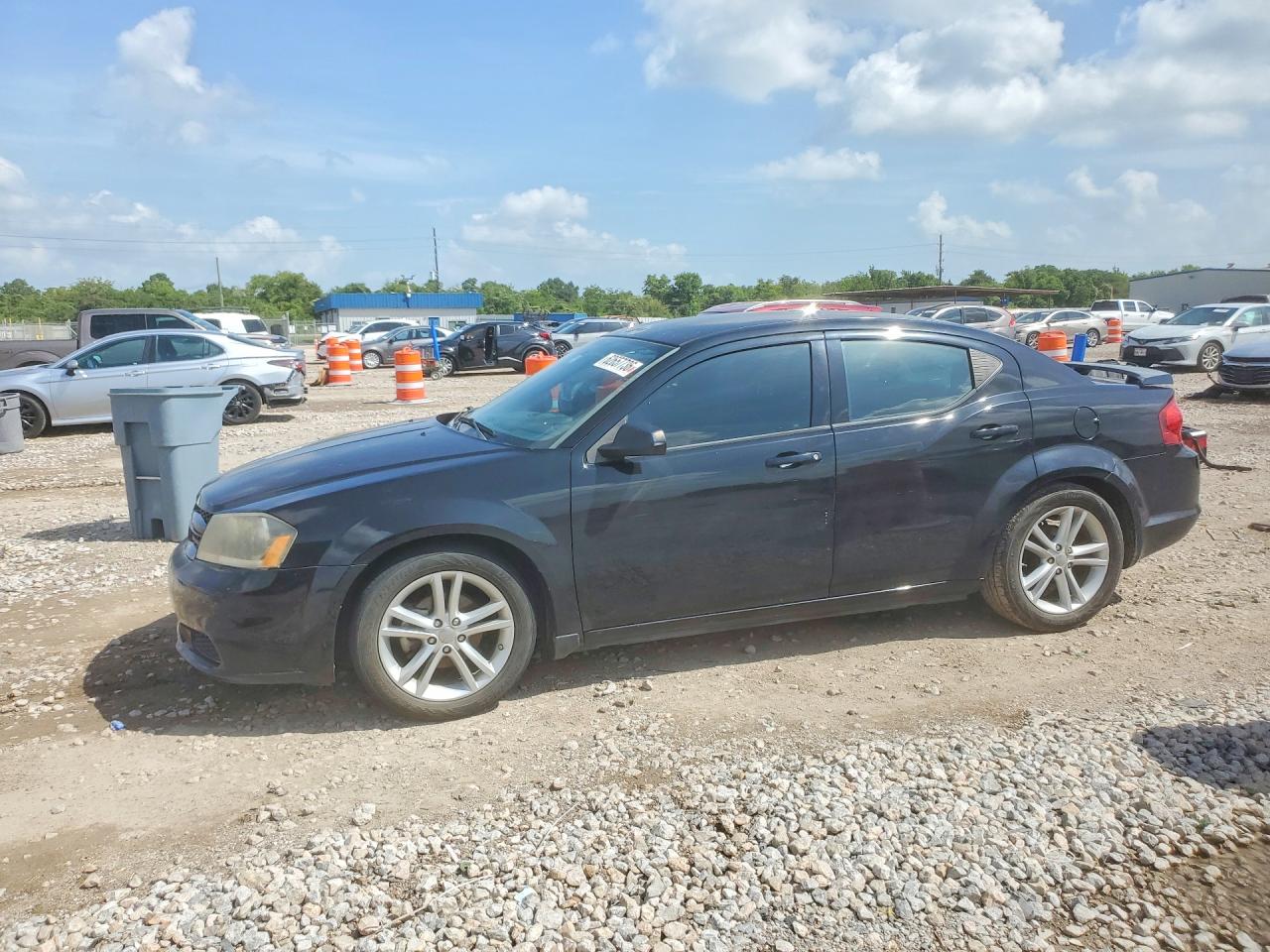 2014 Dodge Avenger Se Black vin: 1C3CDZABXEN130582