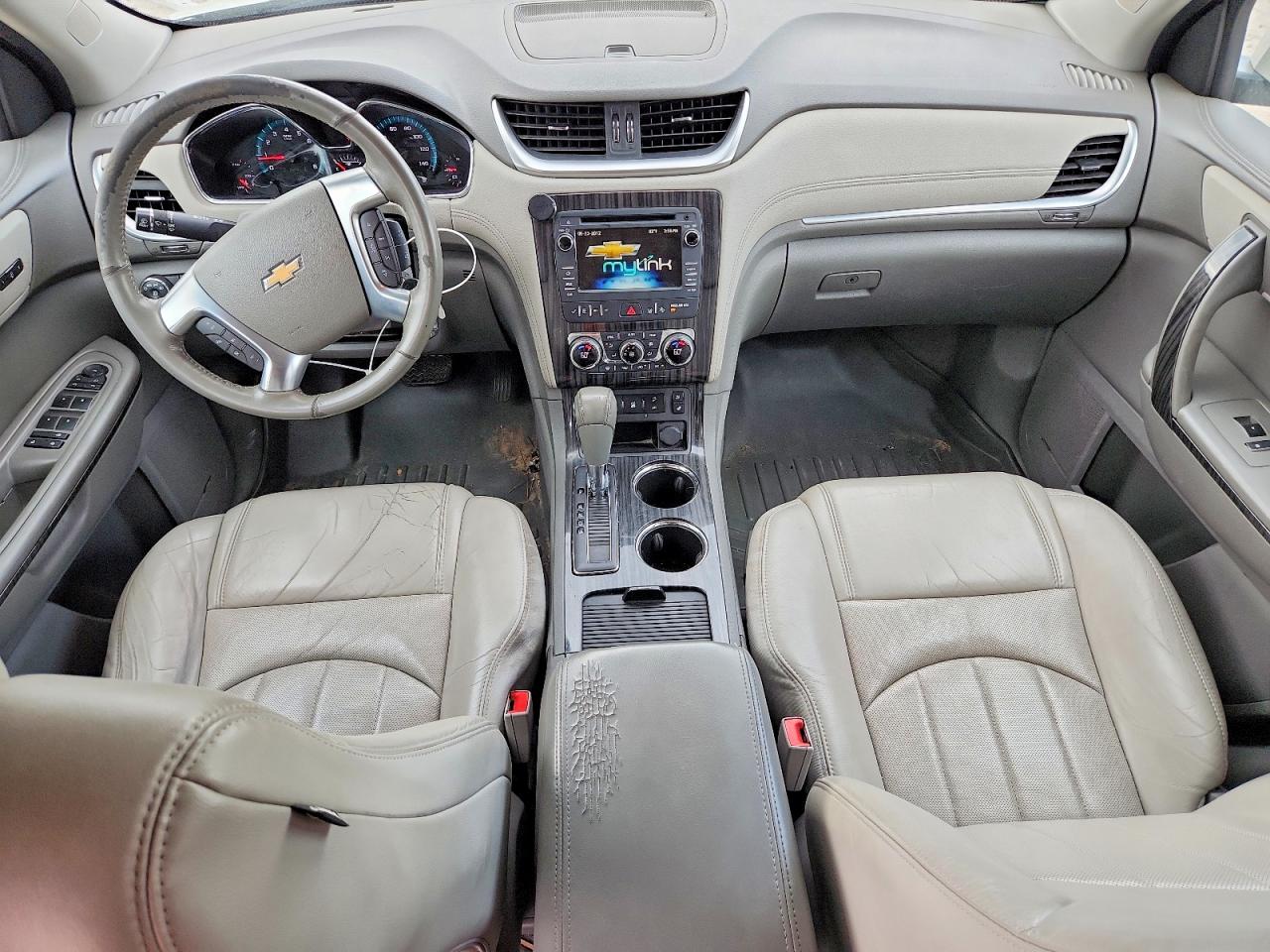 2014 Chevrolet Traverse Ltz Cream vin: 1GNKRJKD8EJ301841