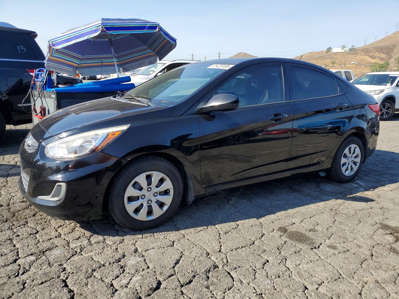 2015 Hyundai Accent Gls Black vin: KMHCT4AE6FU936272