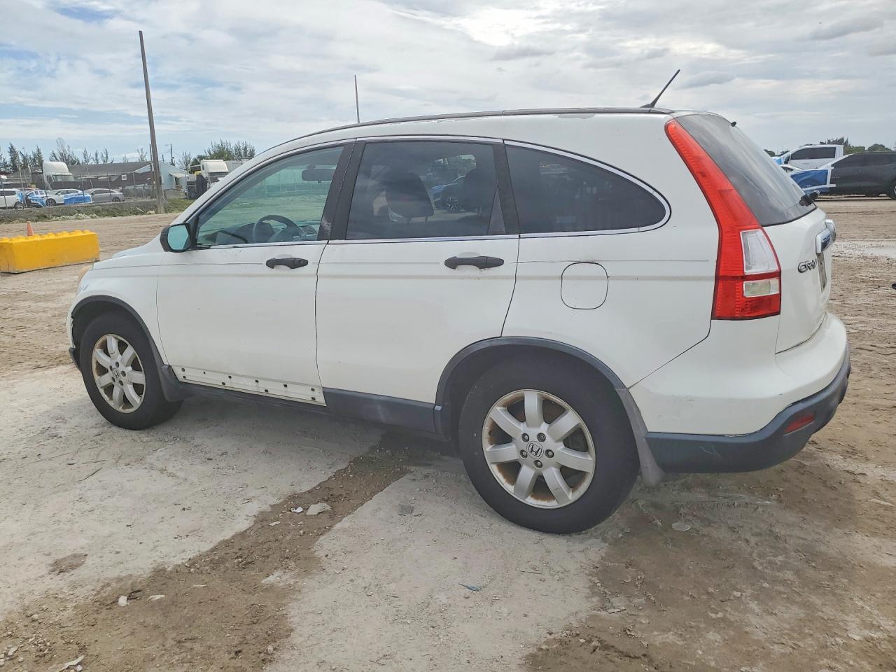 2009 Honda Cr-v Ex White vin: 3CZRE38599G703805