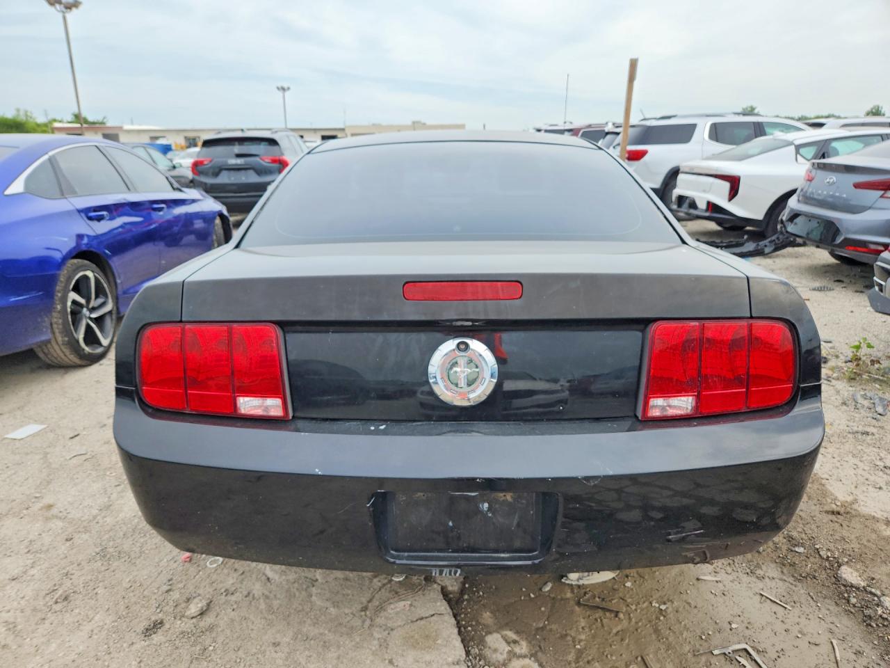 2007 Ford Mustang Black vin: 1ZVFT80N875270938