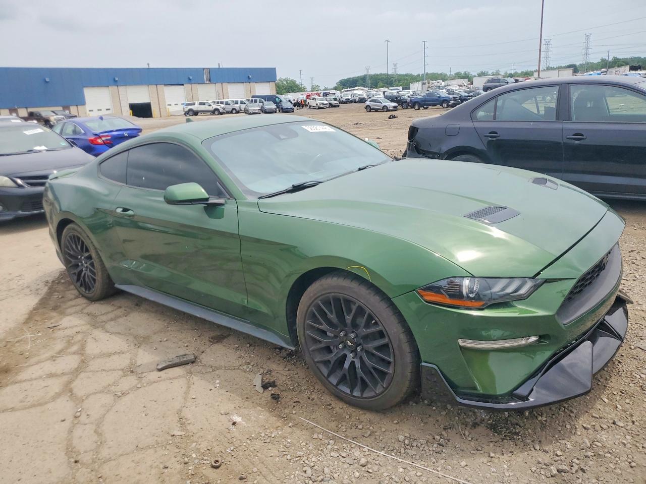 2022 Ford Mustang Gt Зеленый vin: 1FA6P8CF3N5118113