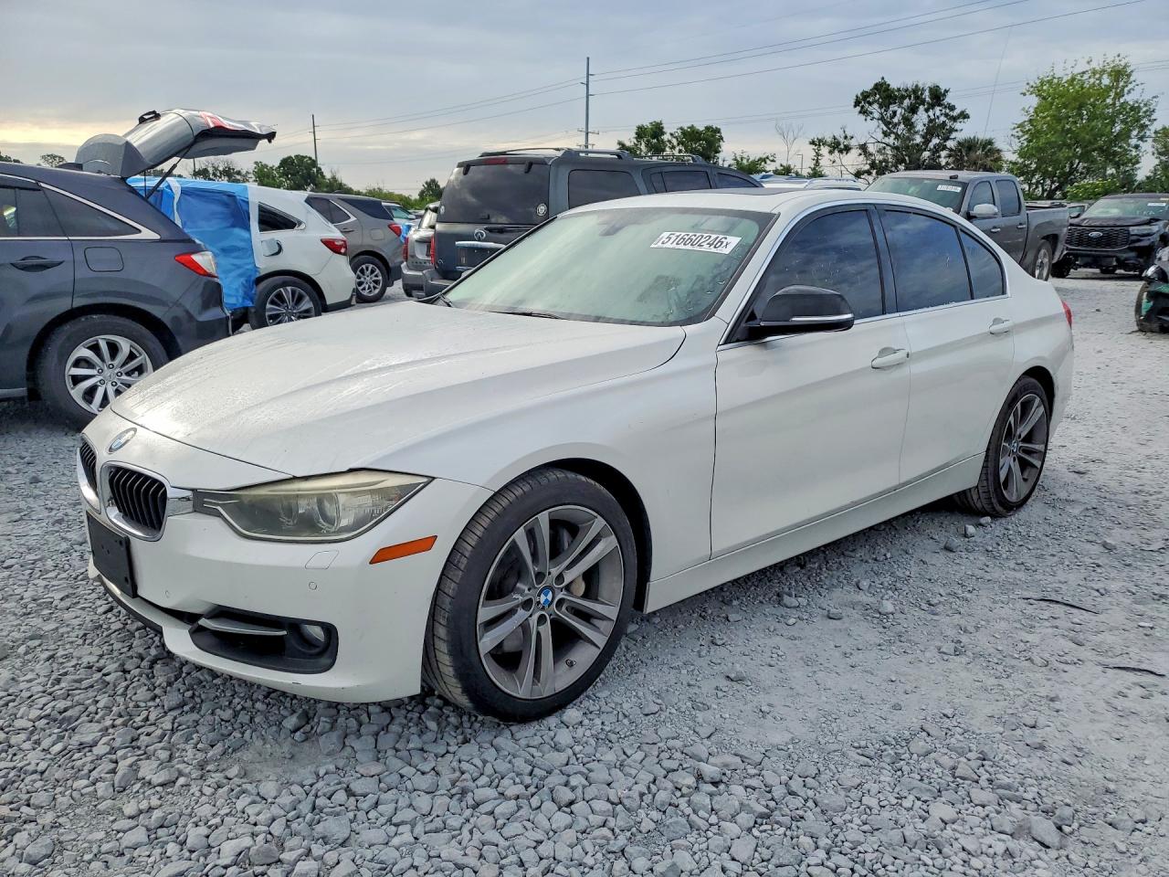 2013 Bmw Activehybrid 3 White vin: WBA3F9C57DF145365