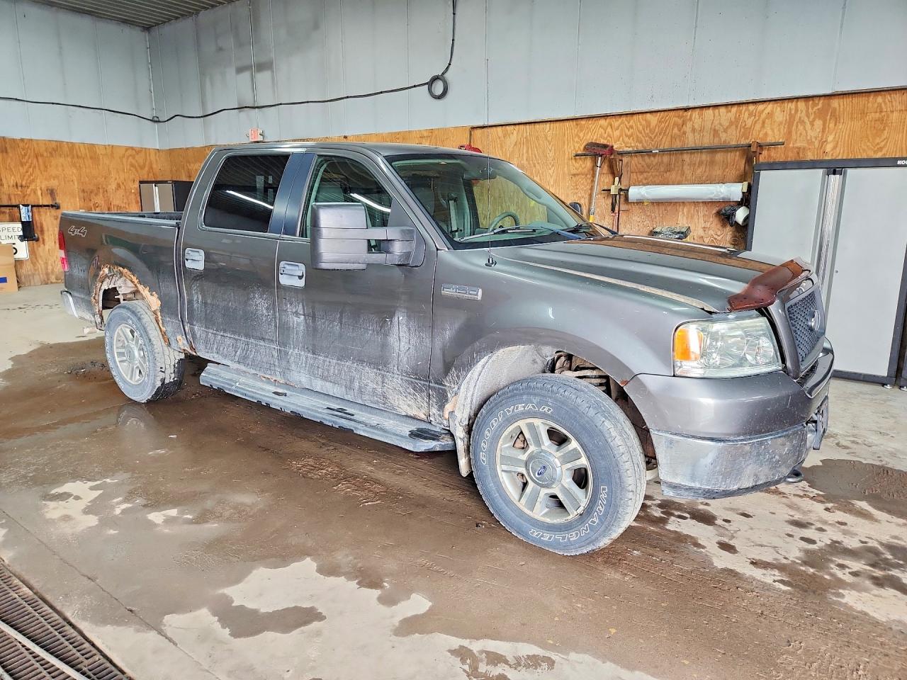 2005 Ford F150 Supercrew Gray vin: 1FTPW145X5KE90094