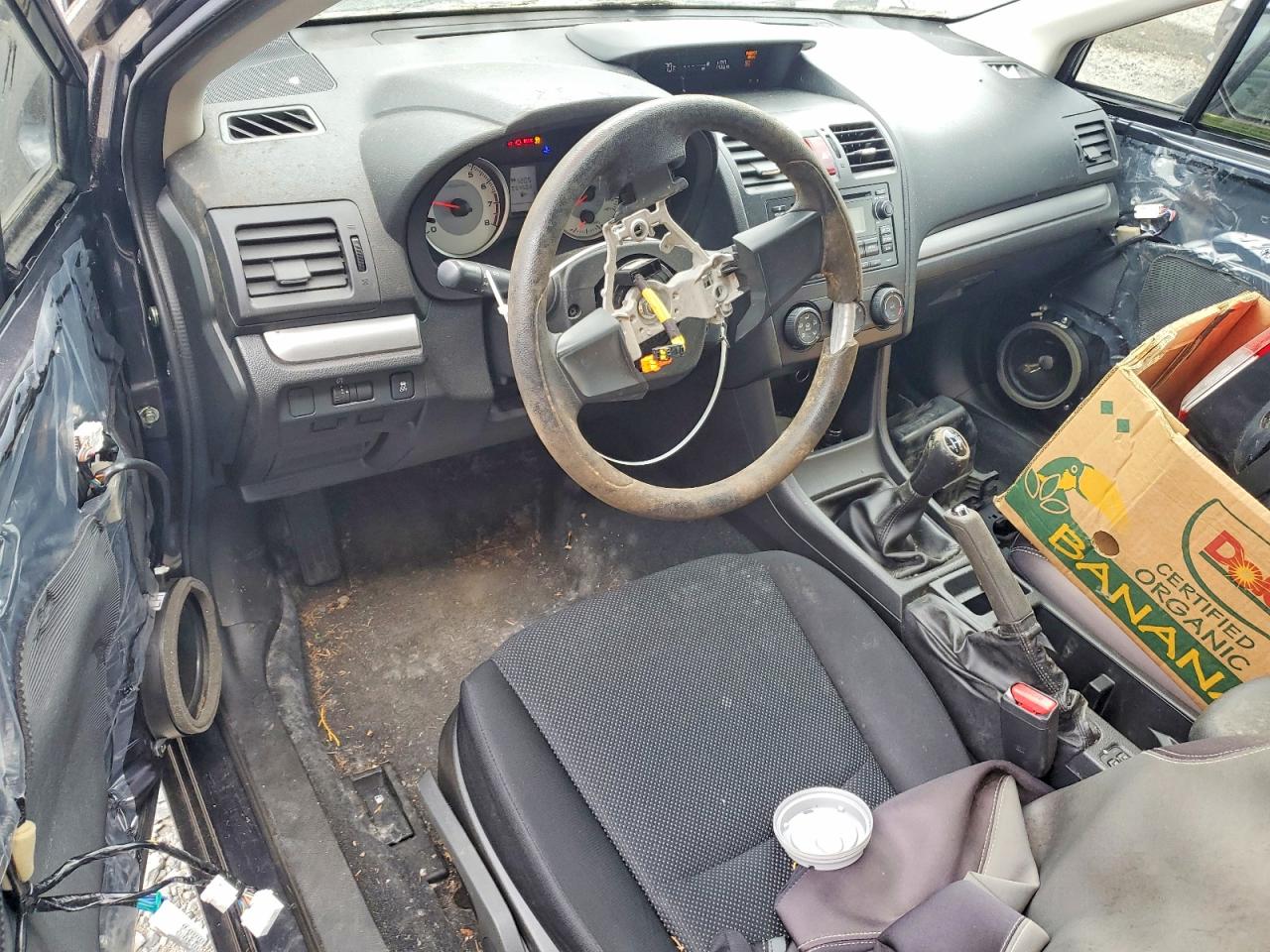 2012 Subaru Impreza Premium Черный vin: JF1GPAD65CG238216
