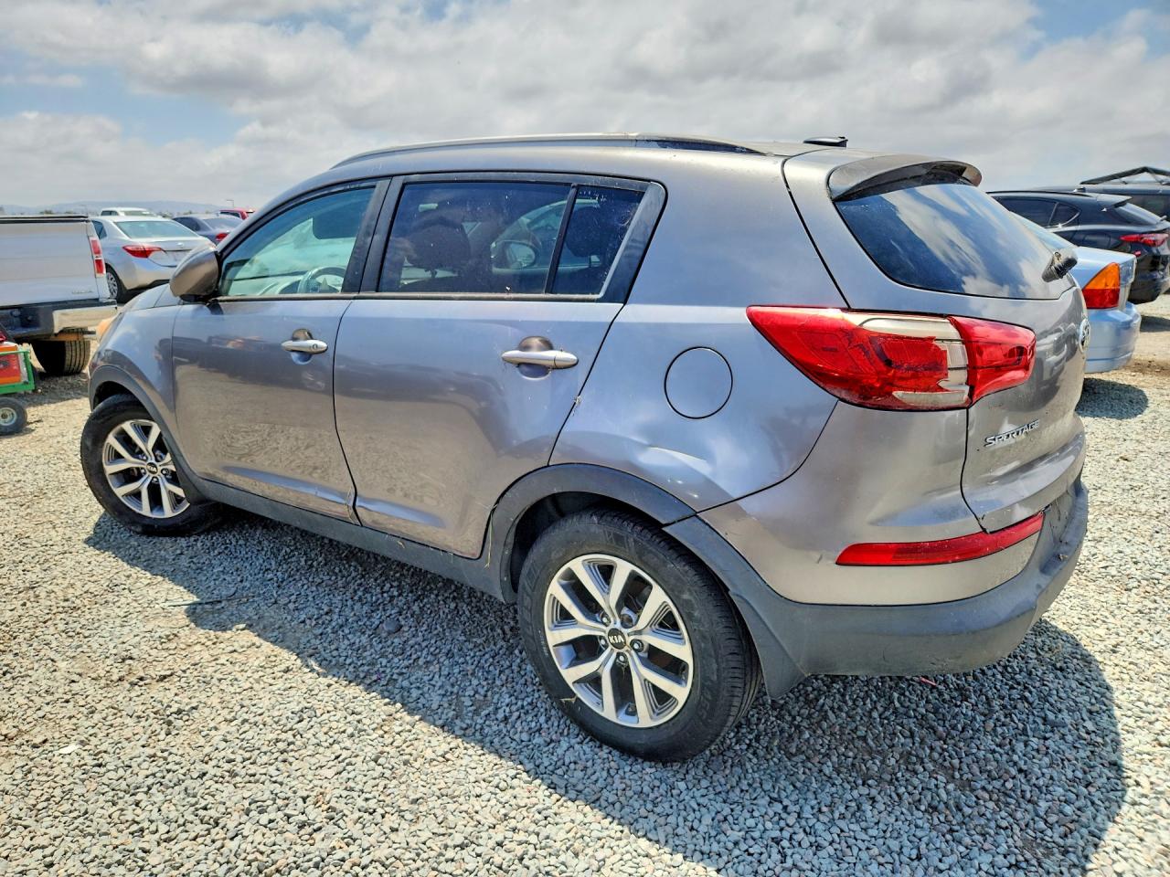 2015 Kia Sportage Lx Gray vin: KNDPB3AC3F7723277