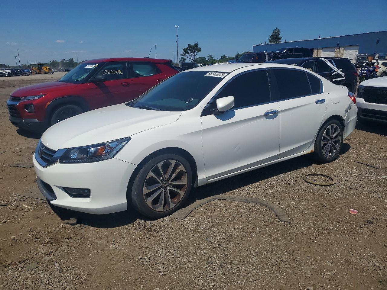 2015 Honda Accord Sport White vin: 1HGCR2F51FA151175
