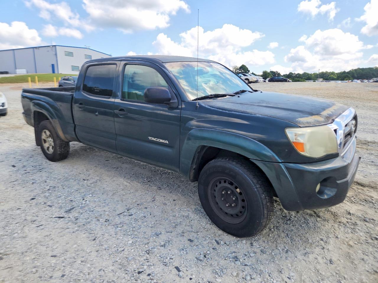 2009 Toyota Tacoma Double Cab Prerunner Long Bed Green vin: 3TMKU72N19M023098