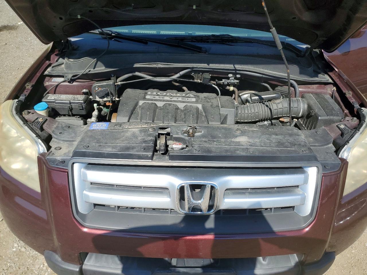 2008 Honda Pilot Exl Maroon vin: 5FNYF185X8B012659