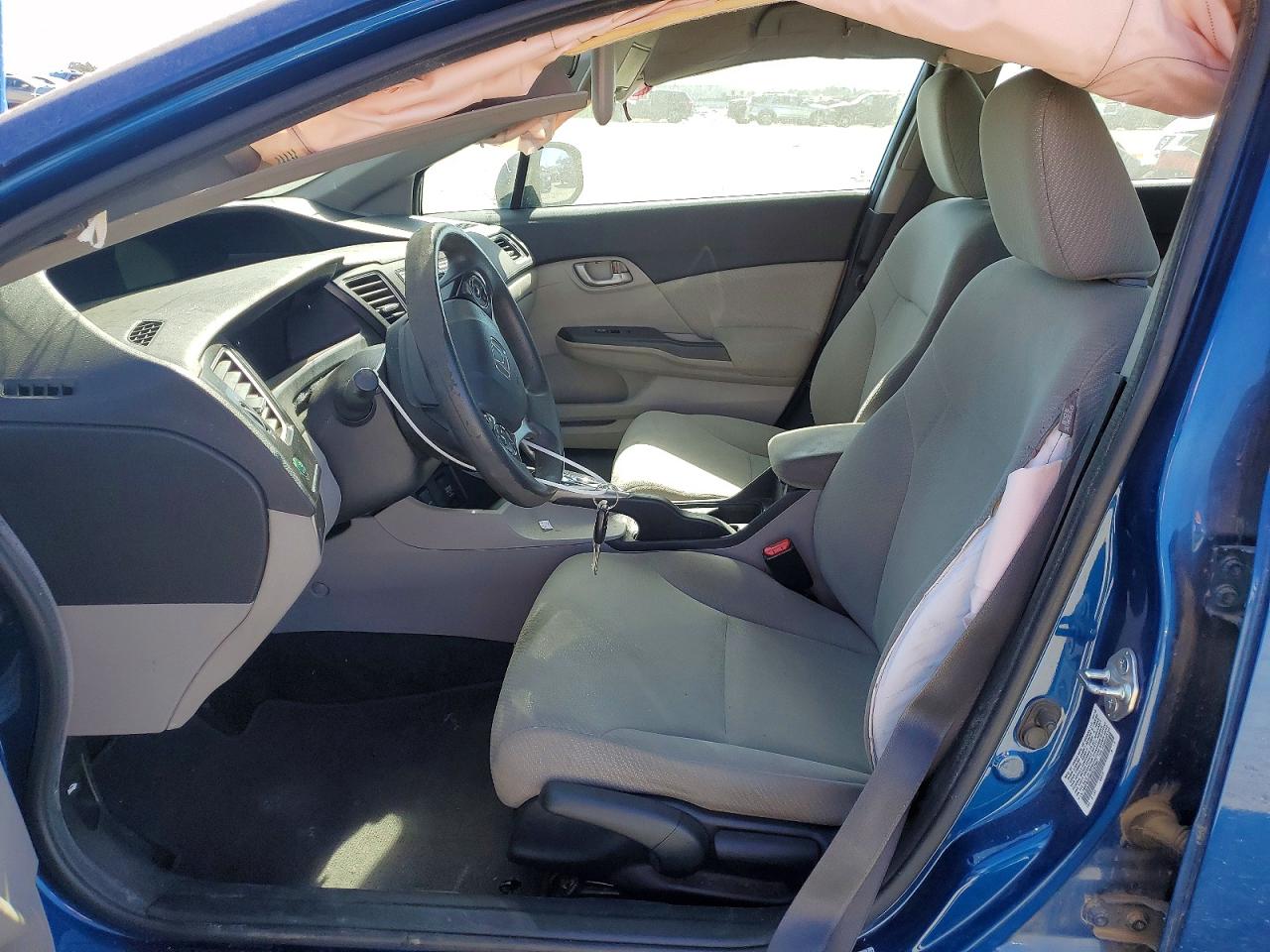 2013 Honda Civic Lx Blue vin: 19XFB2F58DE257567