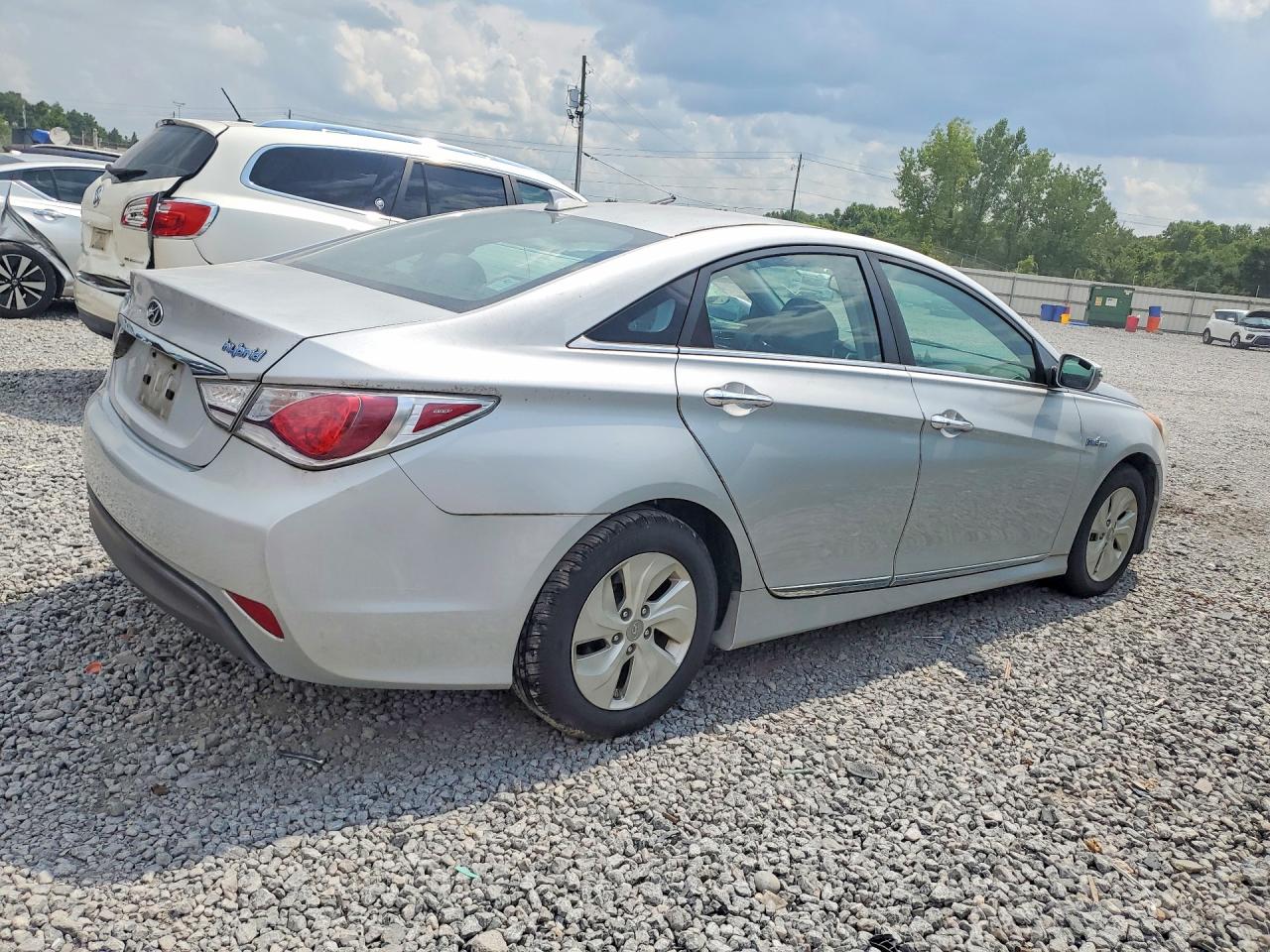 2014 Hyundai Sonata Hybrid Silver vin: KMHEC4A49EA114288