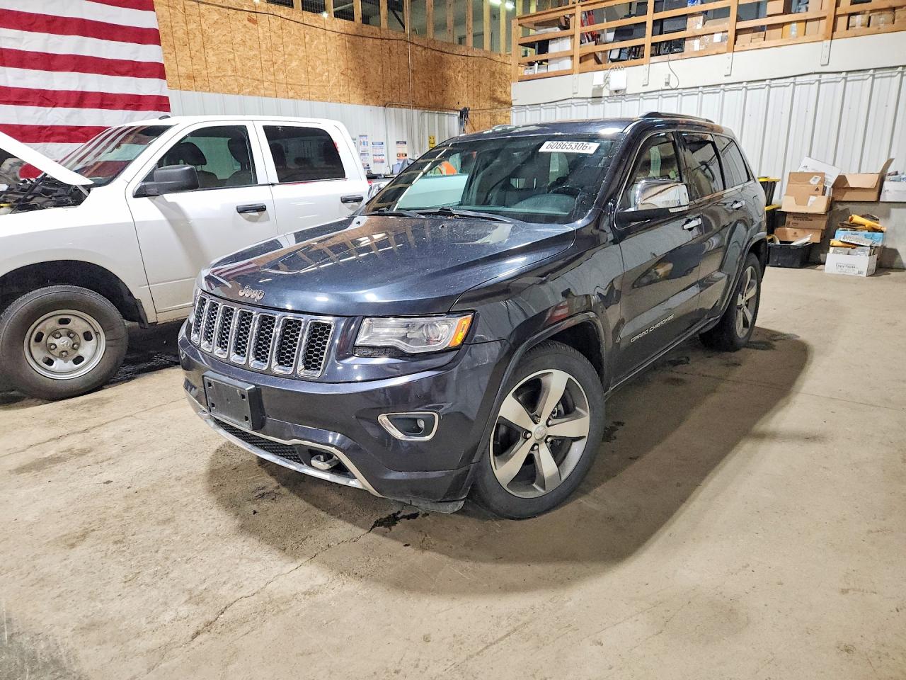 2014 Jeep Grand Cherokee Overland Black vin: 1C4RJFCG4EC386542