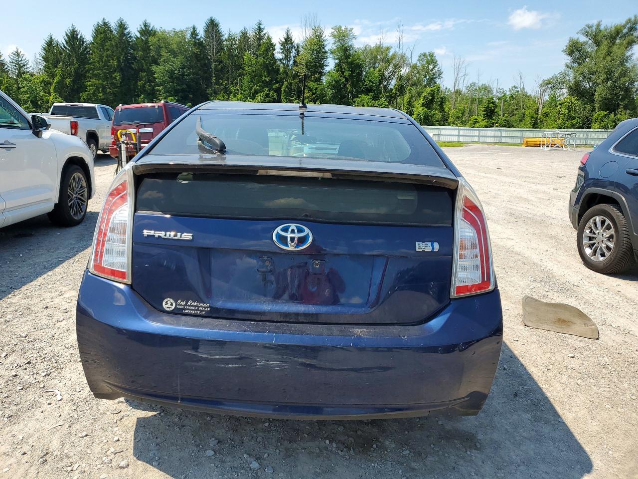 2012 Toyota Prius Two Blue vin: JTDKN3DU1C1586778