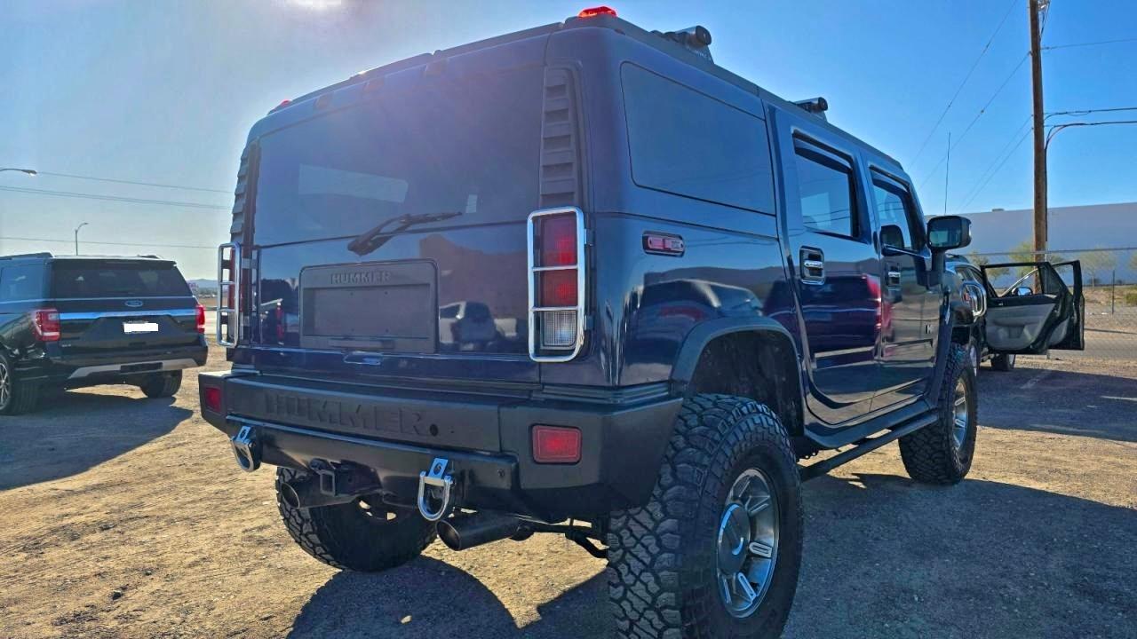 2007 Hummer H2 Blue vin: 5GRGN23U77H105784