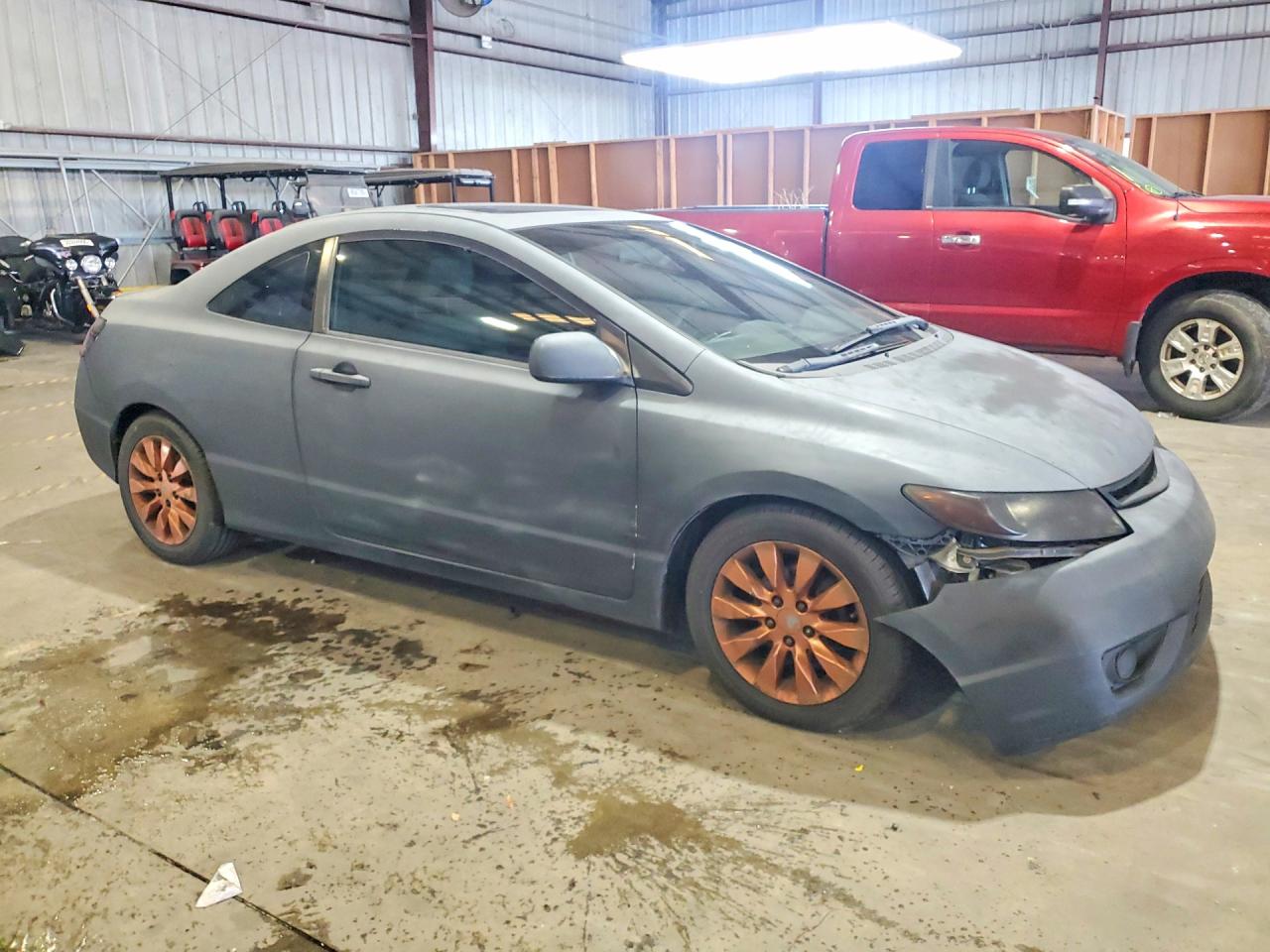 2008 Honda Civic Ex Gray vin: 2HGFG12828H501205