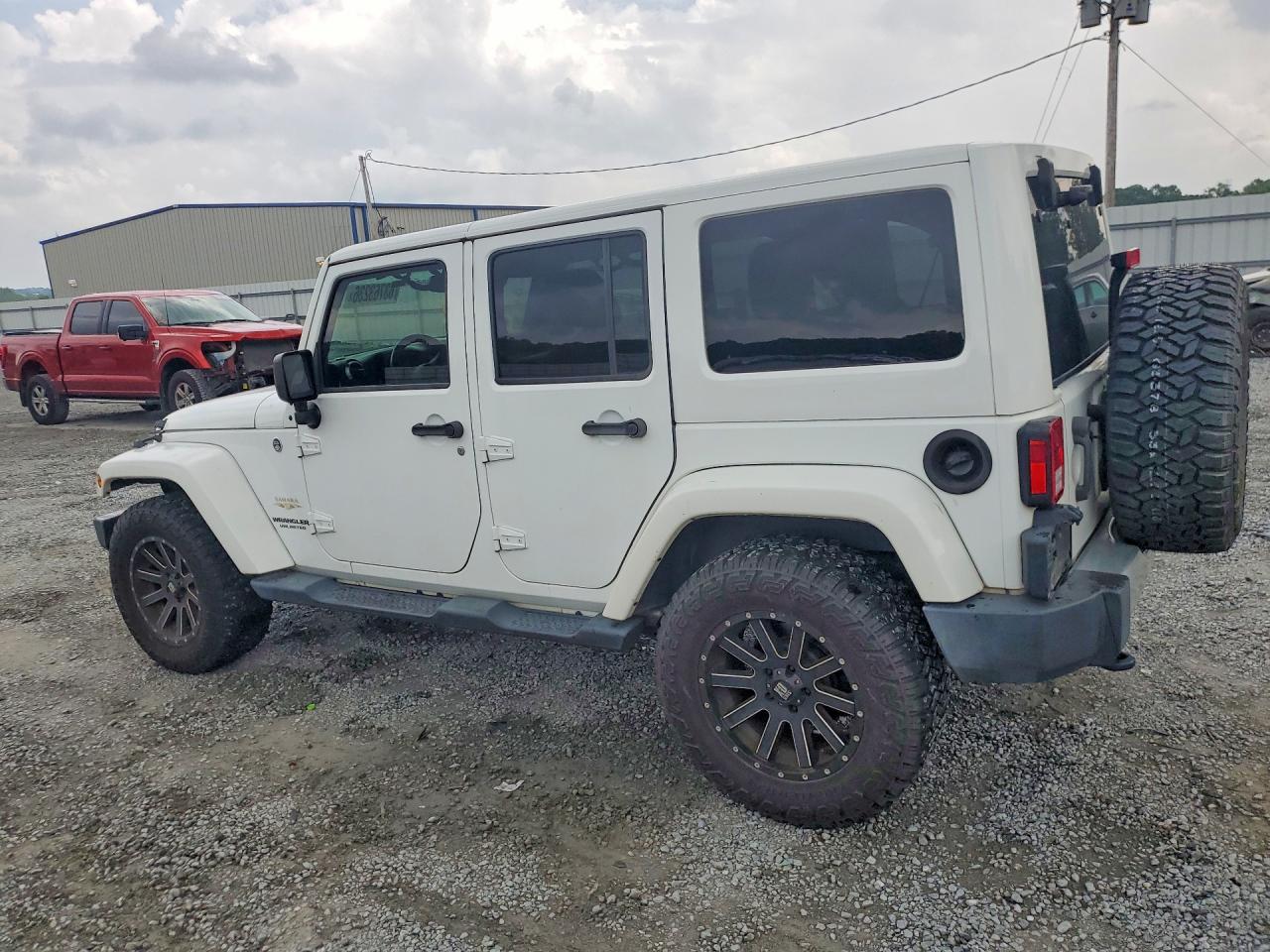 2015 Jeep Wrangler Unlimited Sahara Белый vin: 1C4BJWEG6FL624777