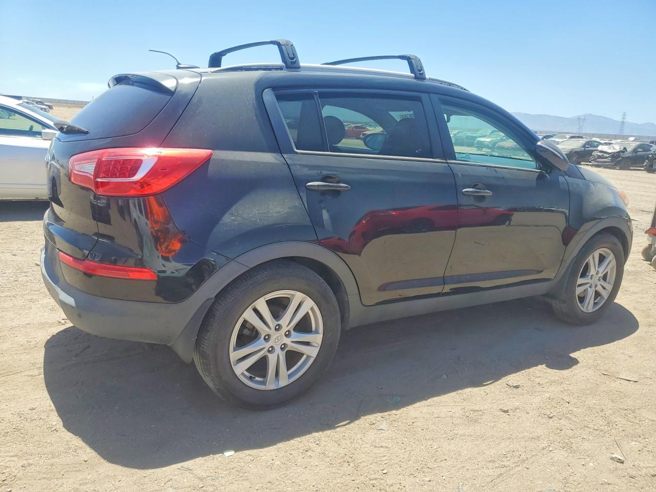 2013 Kia Sportage Lx Black vin: KNDPB3A21D7410832