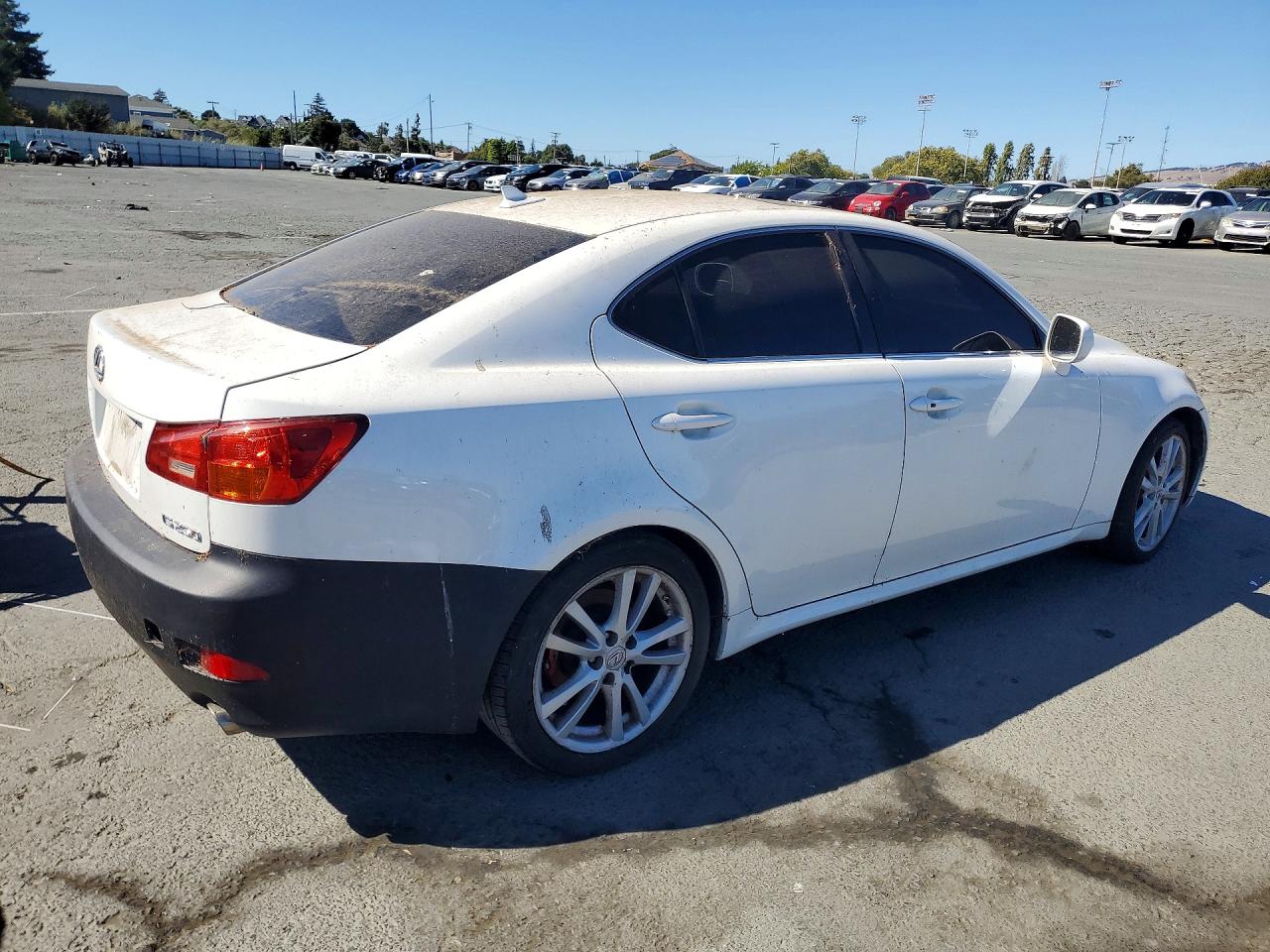 2007 Lexus Is 250 White vin: JTHBK262272030993