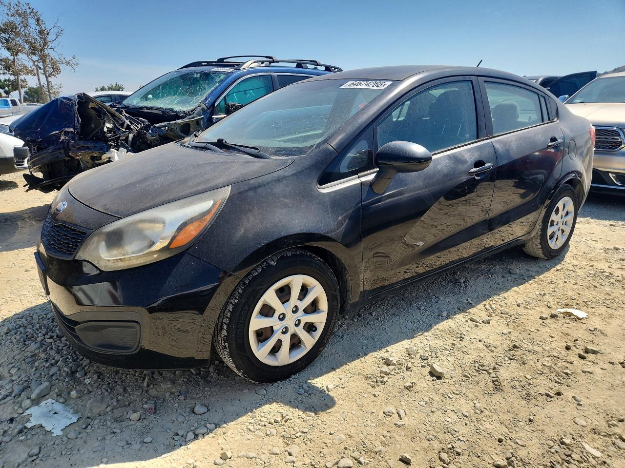 2014 Kia Rio Lx Black vin: KNADM4A34E6331963