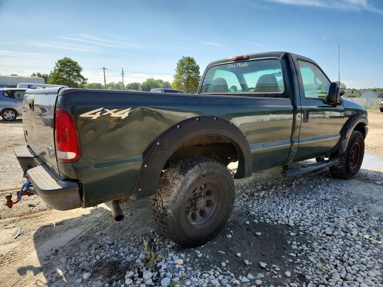 2001 Ford F250 Super Duty Green vin: 1FTNF21L81ED06103